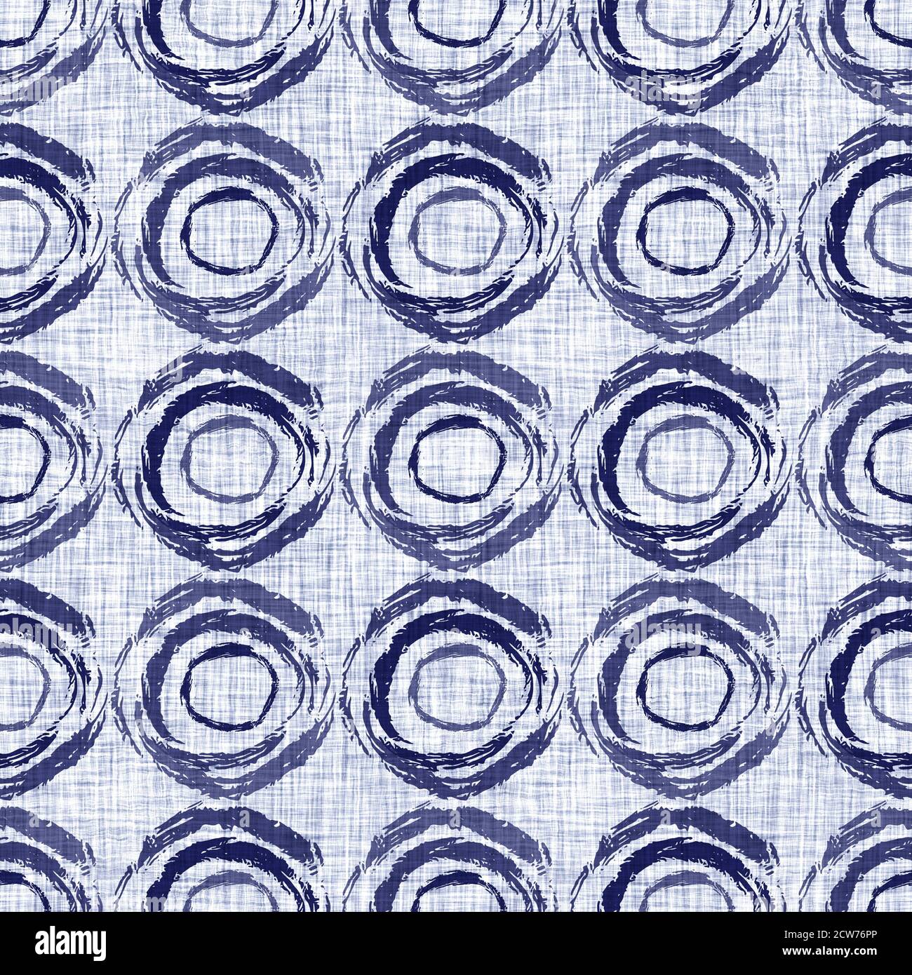Seamless indigo doodle dot texture. Blue woven boro cotton dyed effect ...