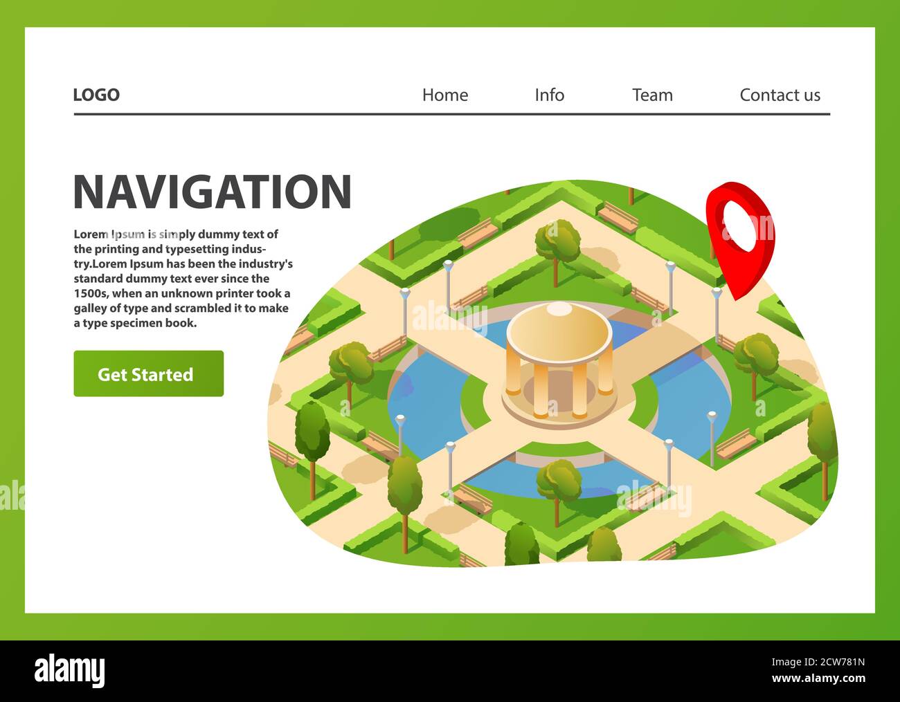 District pin mountain Stock Vector Images - Alamy