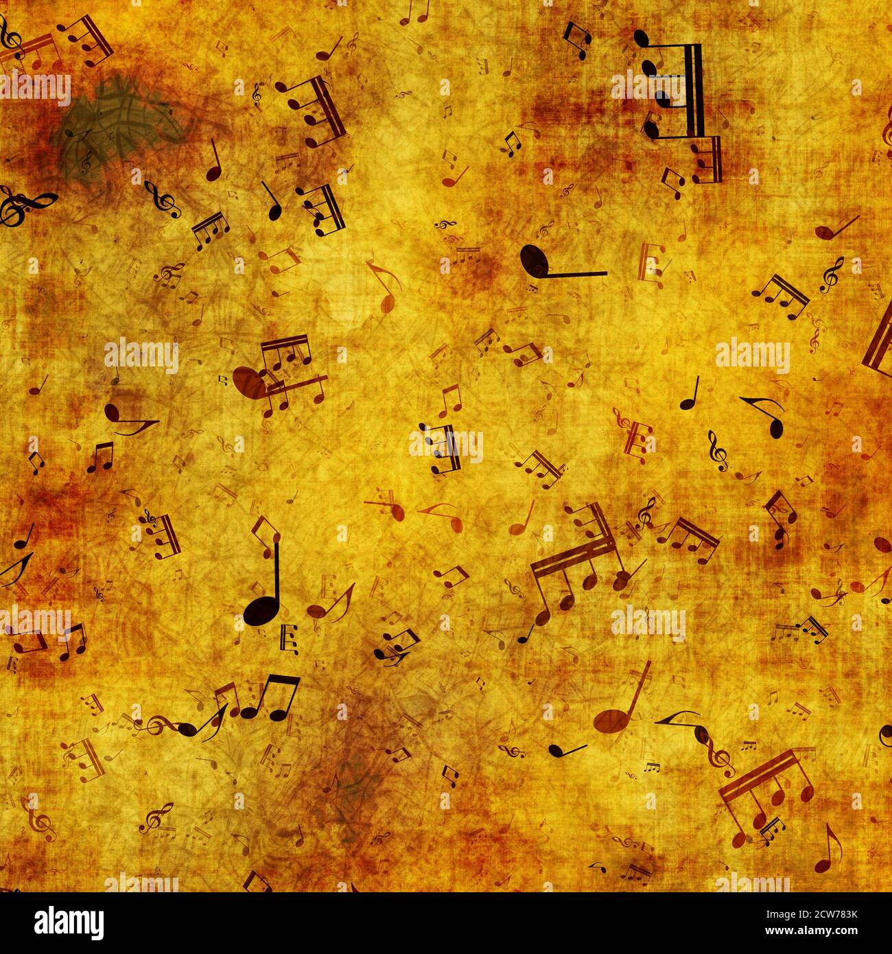 Music notes background hi-res stock photography and images - Alamy
