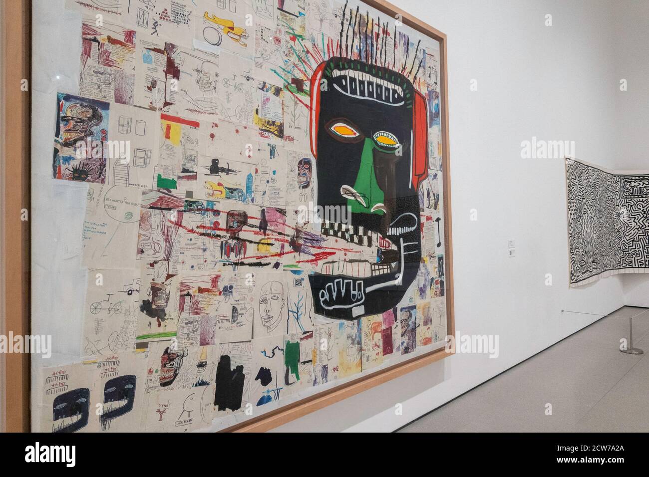 Jean Michel Basquiat Is A Graffiti Artist Whose Work Glenn 1985 Is Displayed At The Museum Of Modern Art In New York City Usa Stock Photo Alamy