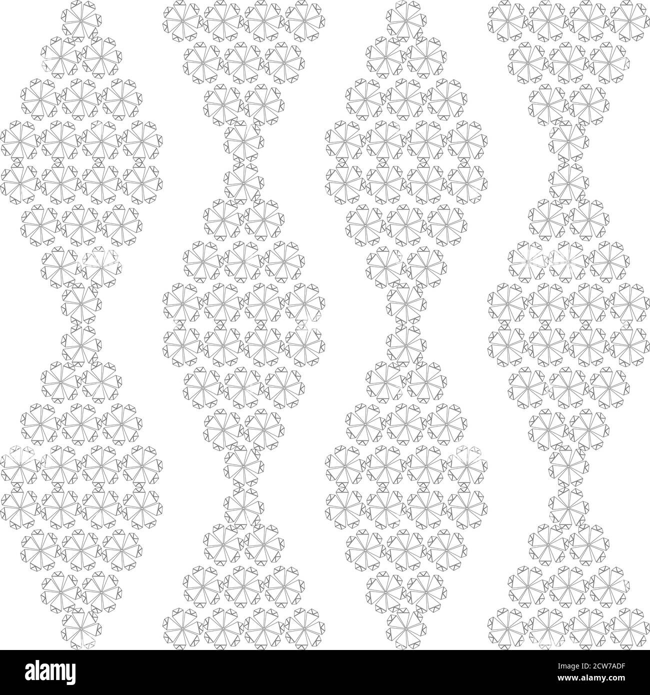 Abstract seamless pattern. Vector illustration. Black and white Stock Vector