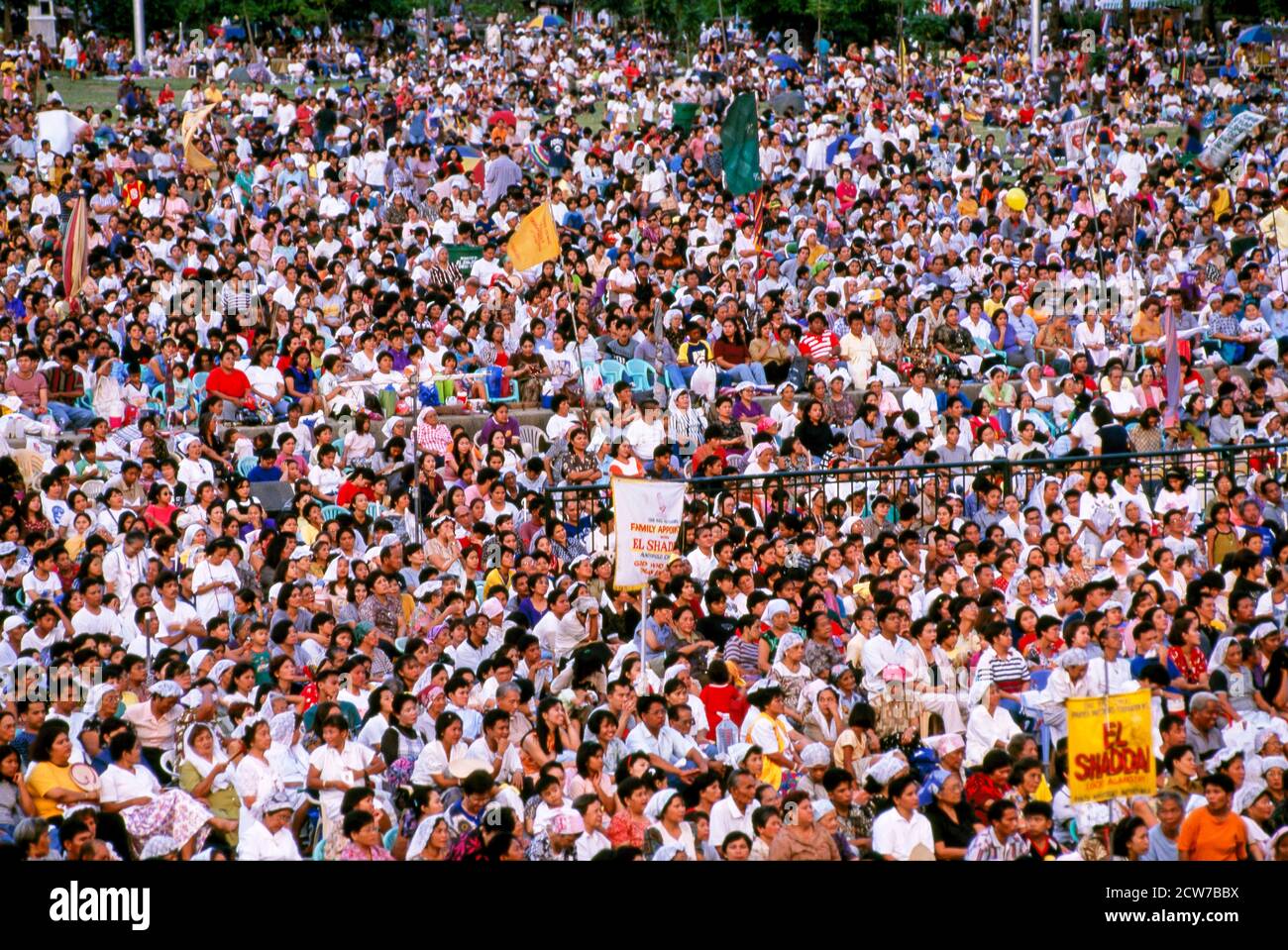 El Shaddai mass gathering for Easter at Quirino Grandstand, Rizal Park, Manila, Philippines Stock Photo