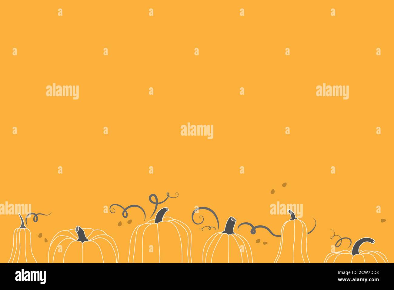 Vector background with copy place for text. Autumn concept, harvesting Stock Vector