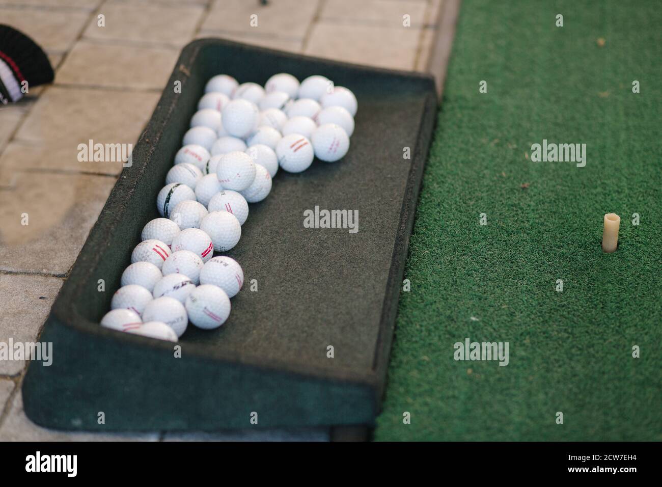 Close Up Playing Golf On Golf Course Concept Of Training Play Golf First Time Stock Photo Alamy