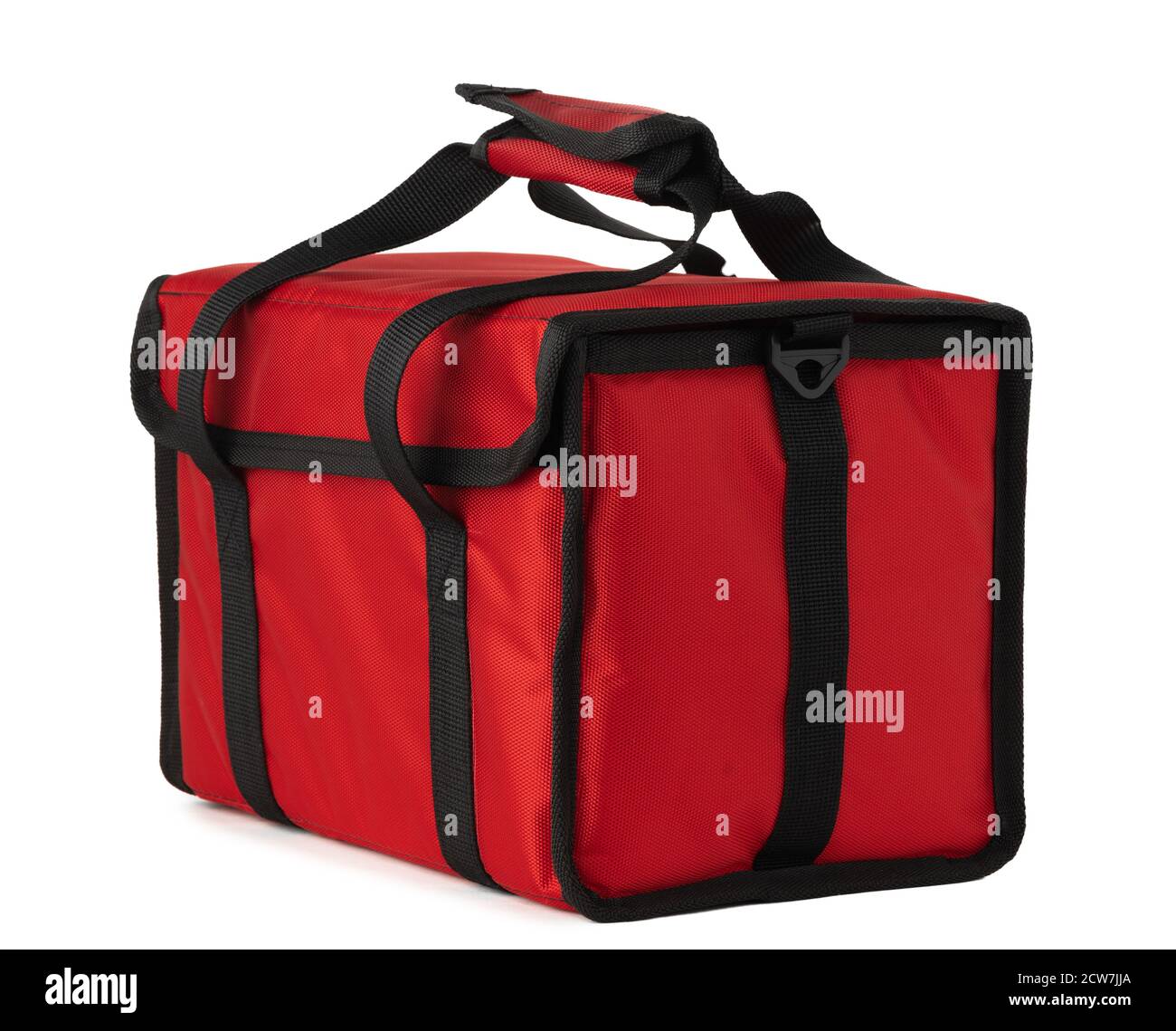 Thermal bag for food delivery isolated on white Stock Photo - Alamy