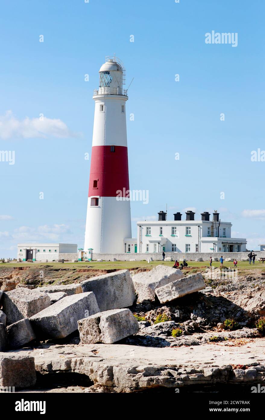 Portland Bill Lighthouse, Isle of Portland, Dorset, UK Stock Photo