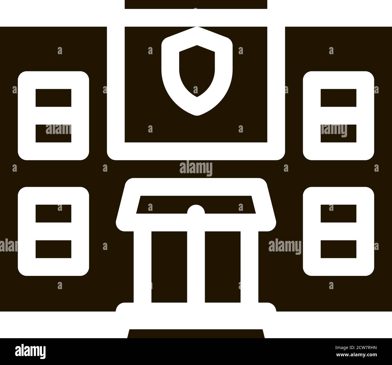 Police Department Build Icon Illustration Stock Vector Image & Art - Alamy