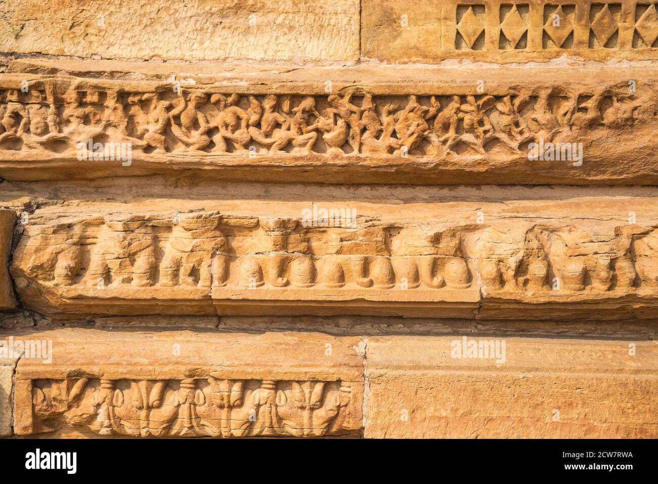 Tirage Albuminé Vintage Inde Gwalior Sasbahu Temple - Format 17.5x23 Cm - Circa 1880