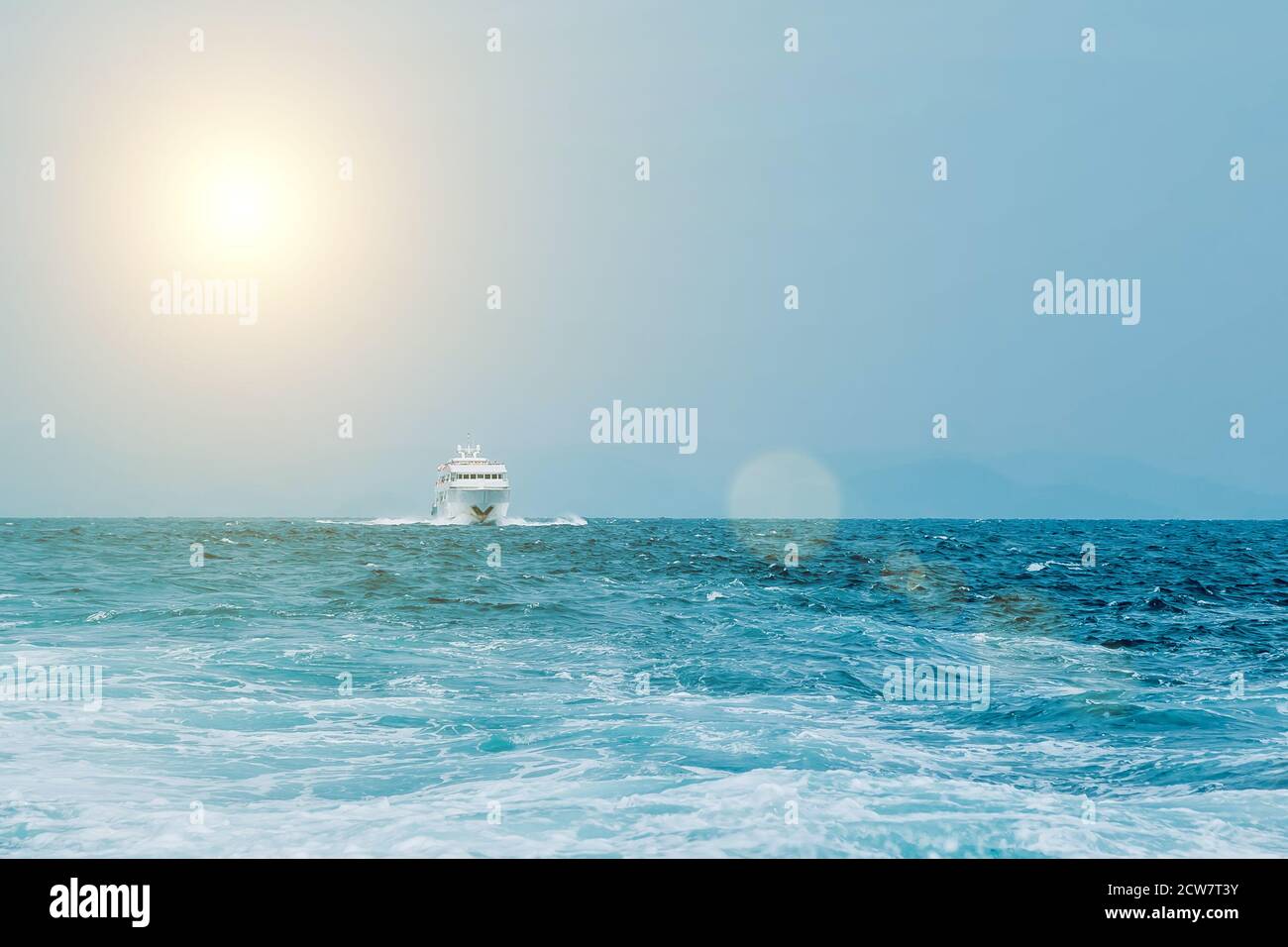 Large ship sailing open sea hi-res stock photography and images - Alamy