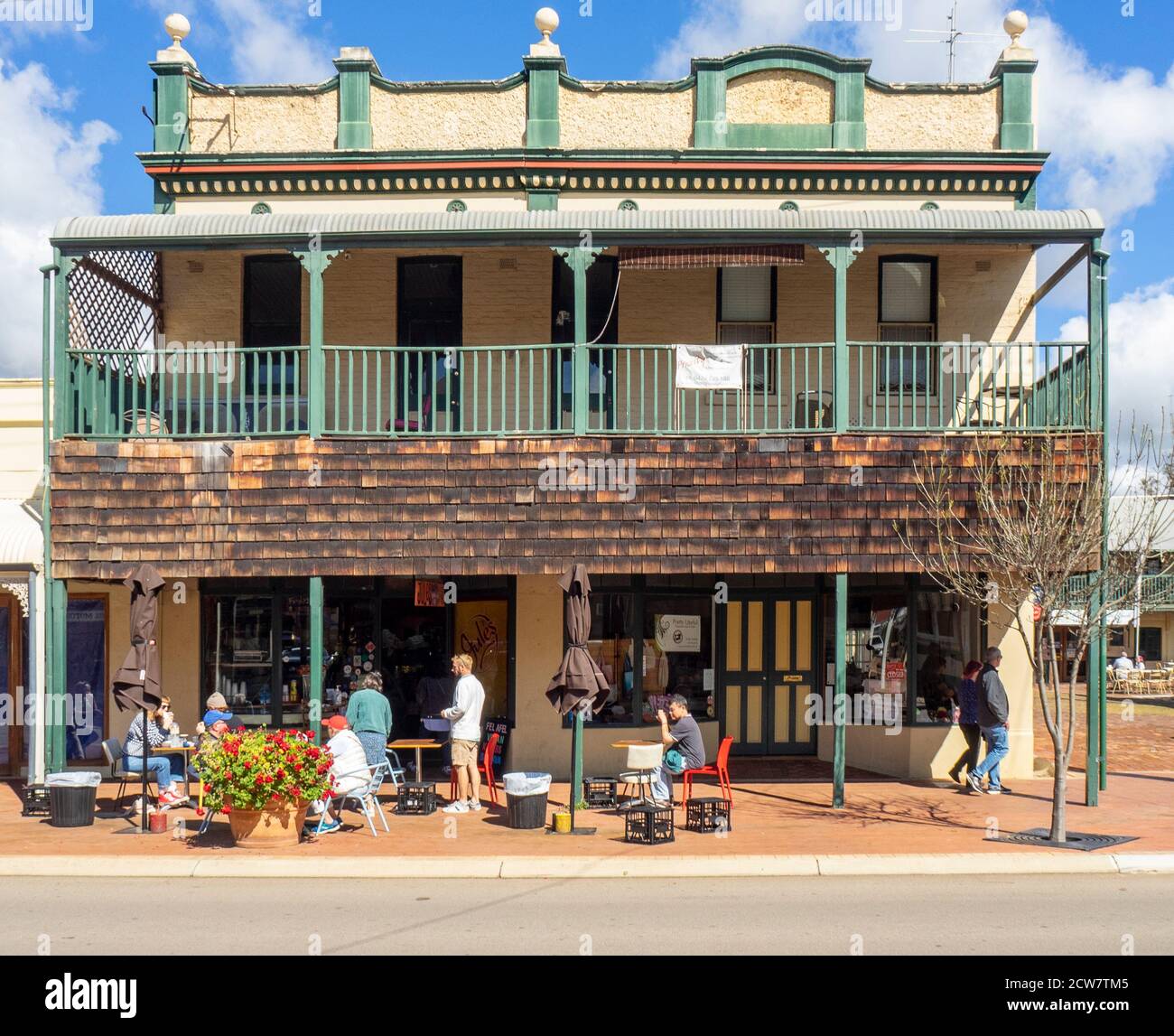 Jules Shoppe popular cafe restaurant on Avon Terrace York Western Australia. Stock Photo