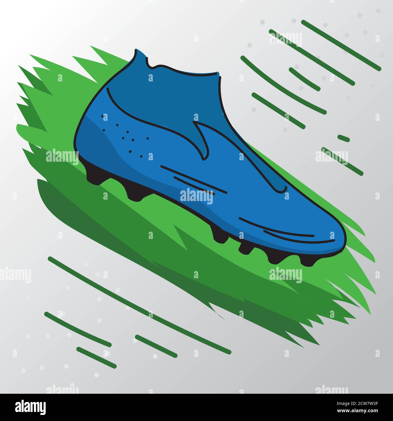 Sketch of a soccer shoe. Soccer uniform- Vector Stock Vector Image ...