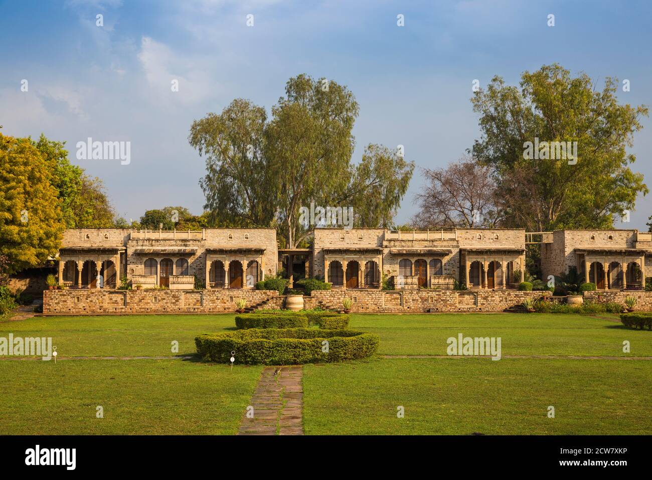India, Madhya Pradesh, Gwalior, Neemrana's Deo Bagh Hotel Stock Photo