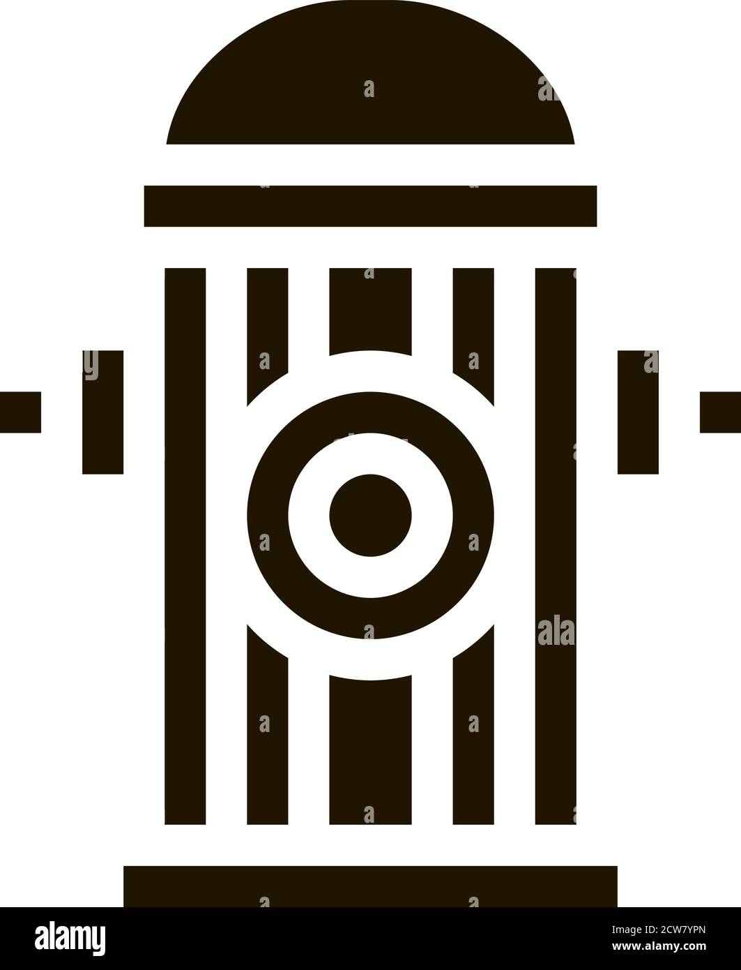 Fire Street Hydrant Icon Illustration Stock Vector