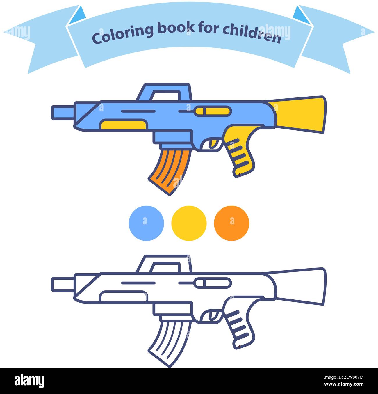 Machine Gun Coloring Pages