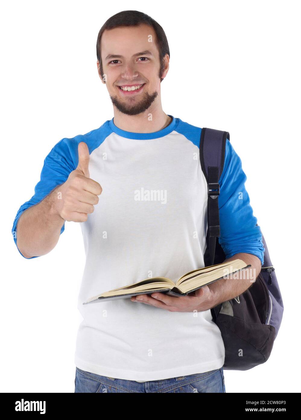 Cheerful happy one teenager student hi-res stock photography and images ...