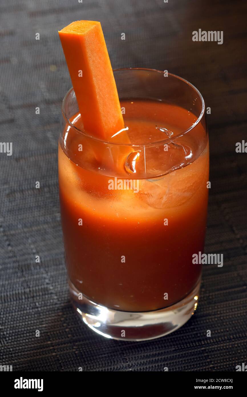 Bloody Mary, classic drink with vodka, tomato juice, Worcestershire