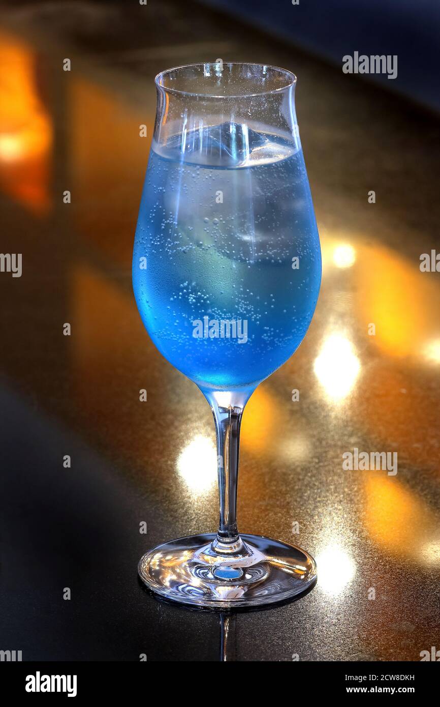 drink Tequila Blue Stock Photo Alamy