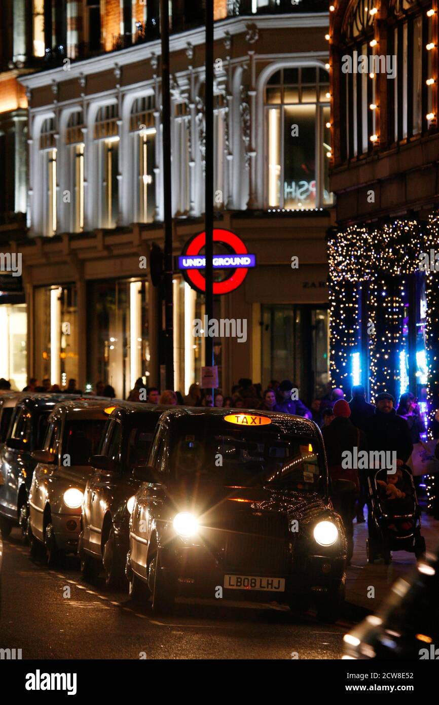 LONDON  DEC 3  TX4 Hackney Carriage, also called London Taxi or Black