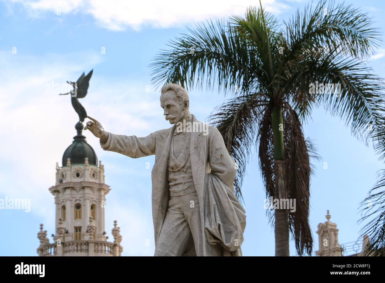 Jose Marti statue in Havanna Cuba Stock Photo
