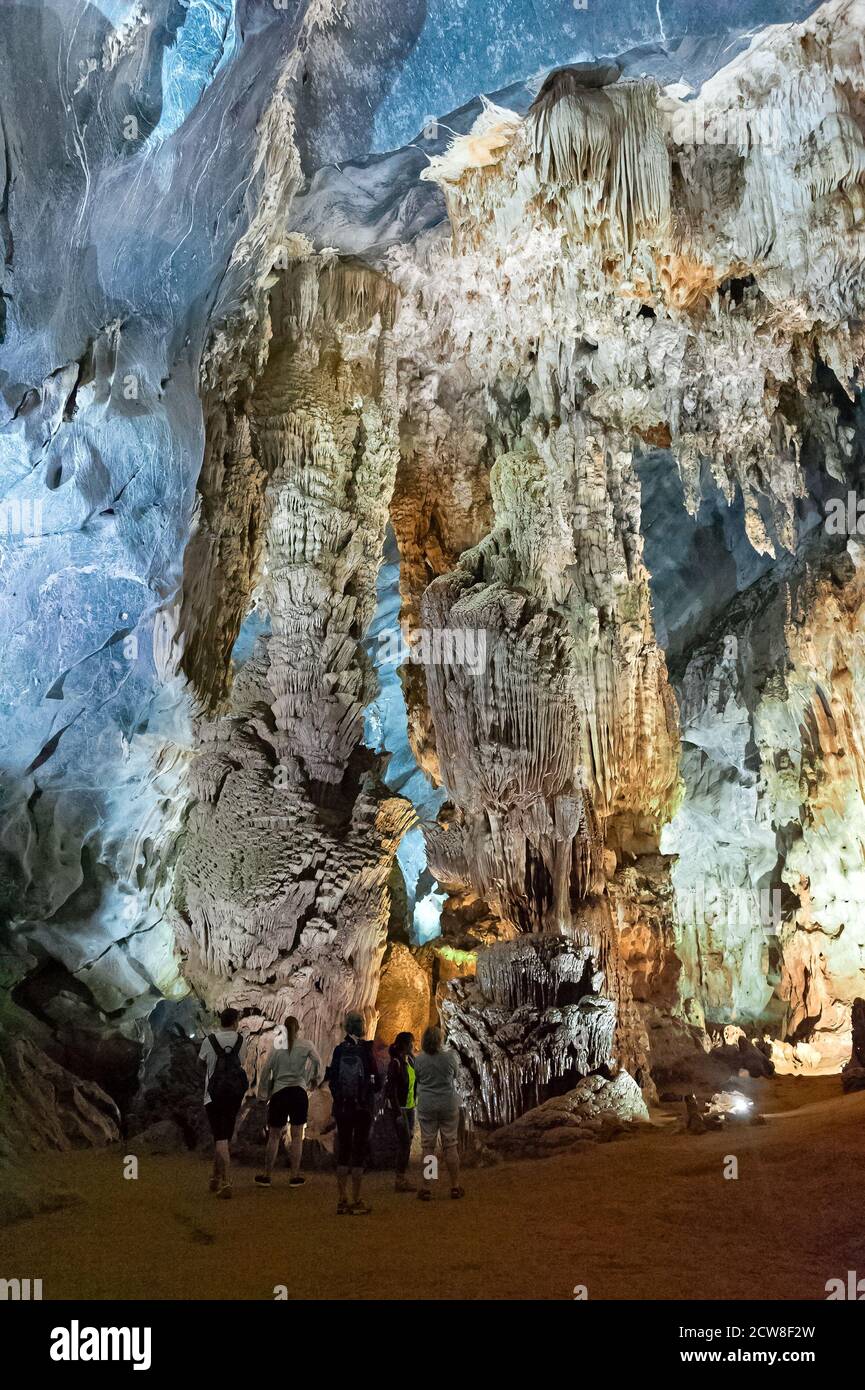 Phong Nha Cave is a cave in Phong Nha-Kẻ Bàng National Park, a UNESCO World Heritage Site in Quảng Bình Province, Vietnam Stock Photo
