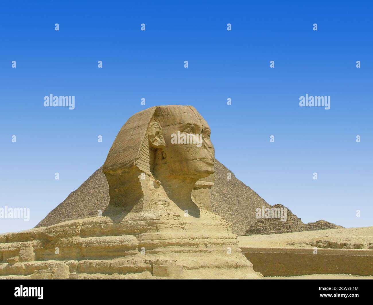Egypte antique, le Sphinx de Gizeh Stock Photo