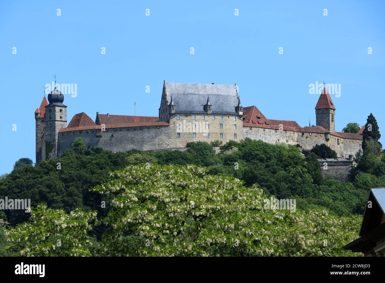castle of Coburg Germany in summer Stock Photo