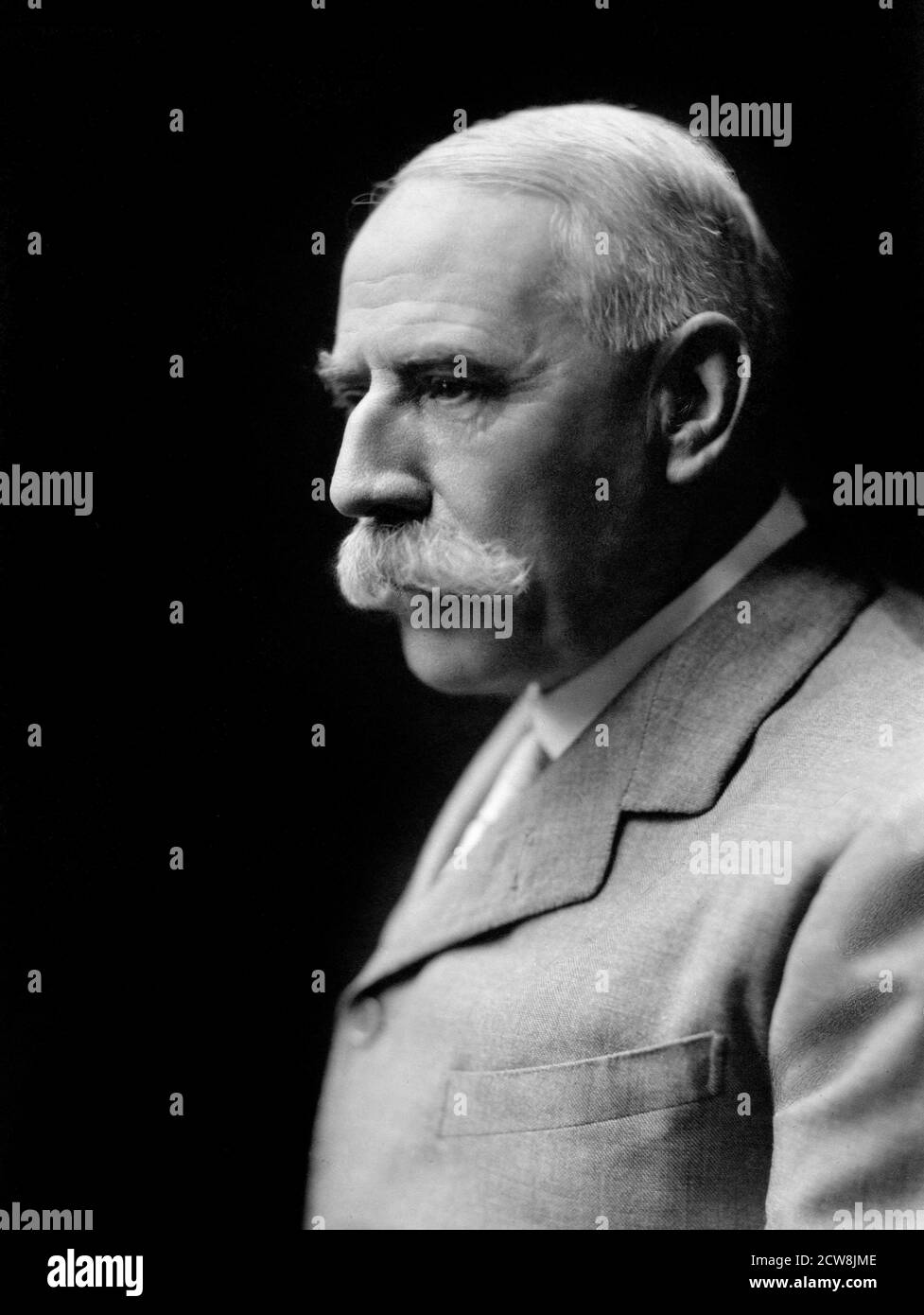 Edward Elgar. Portrait of the English composer Sir Edward William Elgar 1857-1934), c.1922 Stock Photo