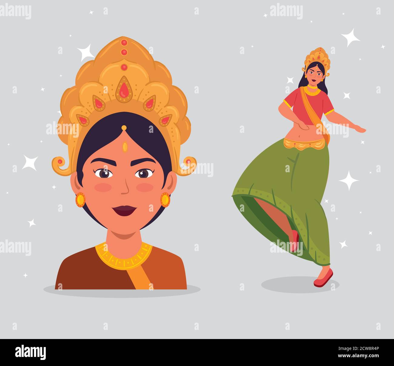 happy navratri celebration poster with maa durga dancing Stock Vector Image  & Art - Alamy