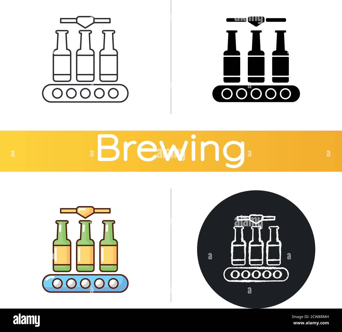 Bottling icon Stock Vector