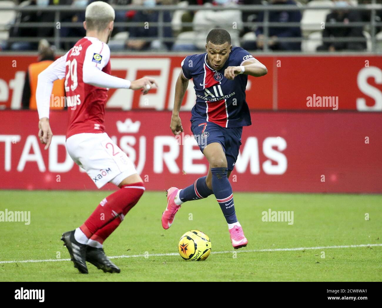 Kylian Mbappe of PSG during the French championship Ligue 1 football ...