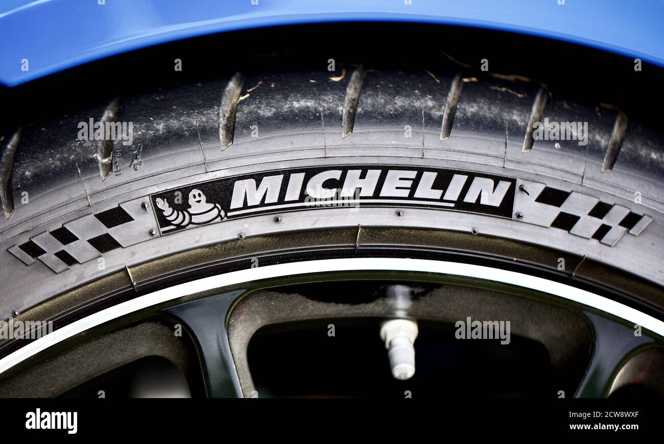 Michelin Tyre Stock Photo