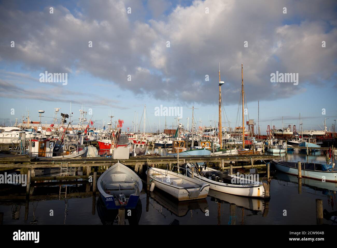 Fishing boats in Gilleleje Denmark in 2017 Stock Photo