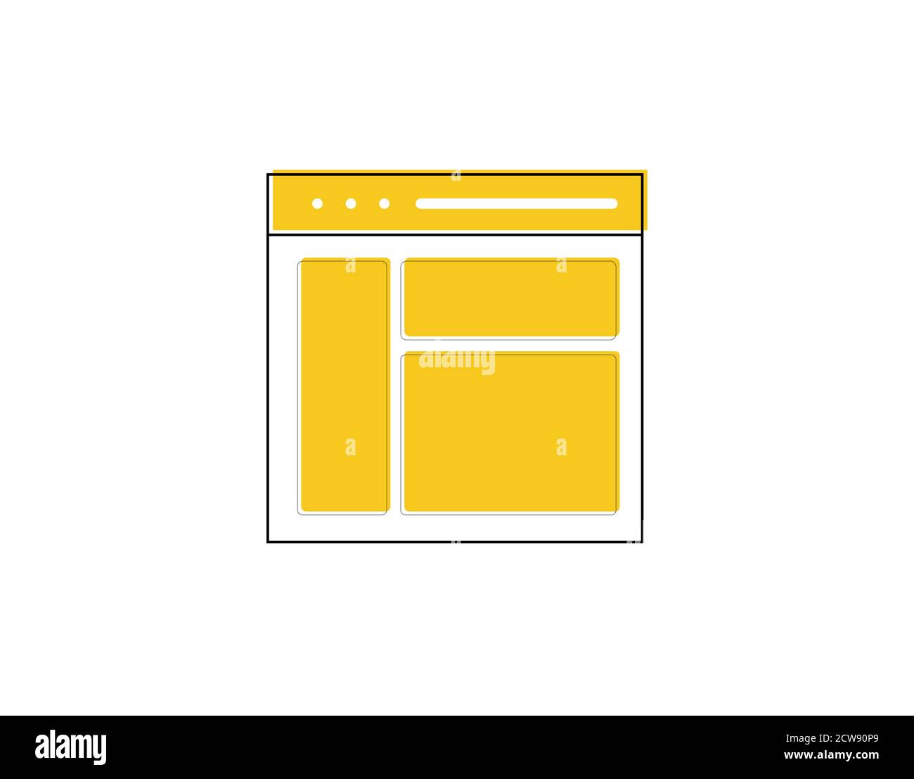 web interface Flat Icon on white background in vector illustration