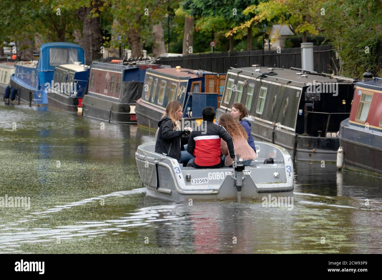 A GoBoat On Regent's Canal, In Little Venice, London, England Stock Photo -  Alamy