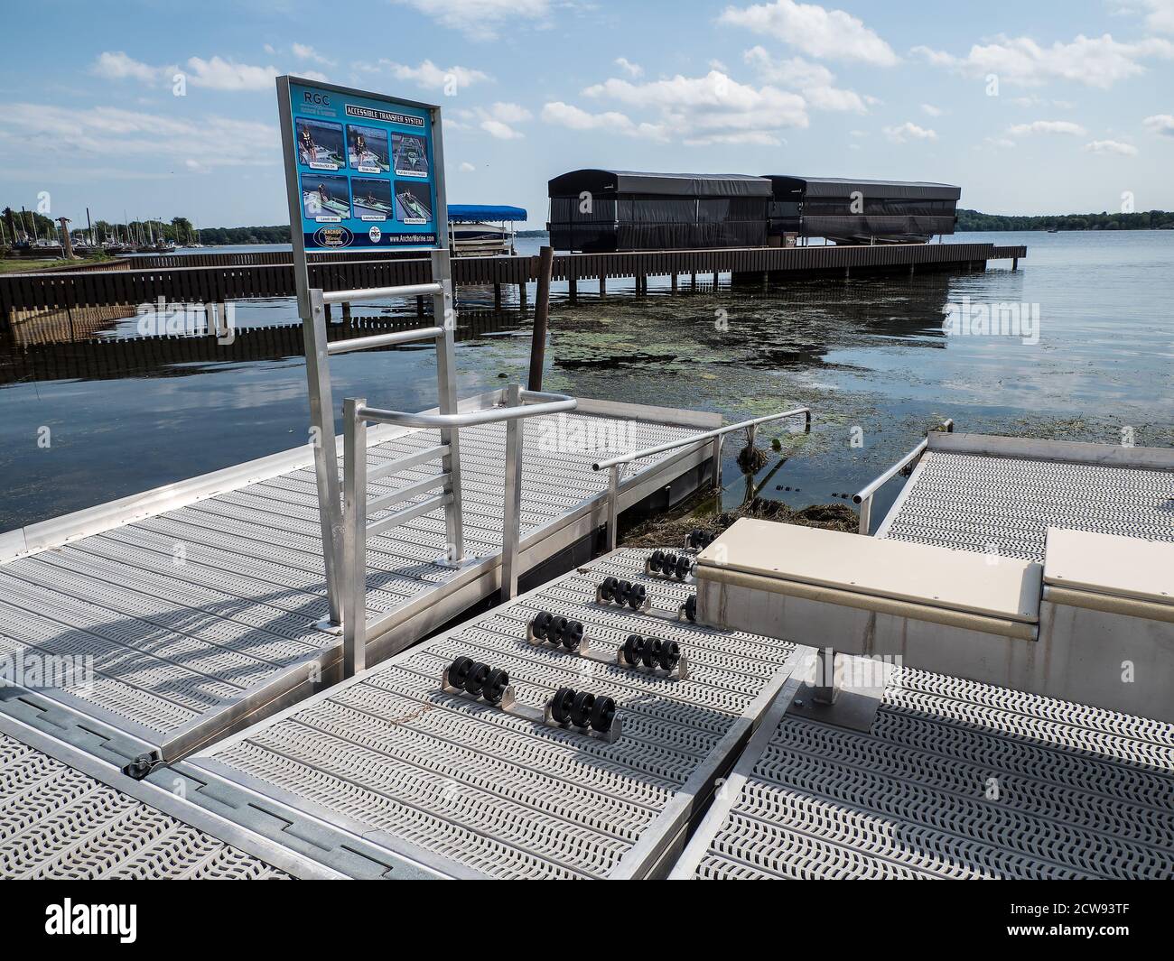 A canoe or kayak launching ramp for disabled people Stock Photo Alamy