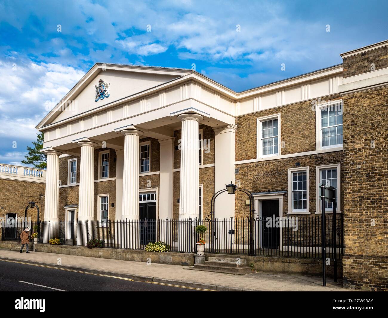 Ely City Council - City Of Ely Council Offices housed in the former Ely Magistrate Courts building, Sessions House. Completed 1821, Grade II* listed. Stock Photo