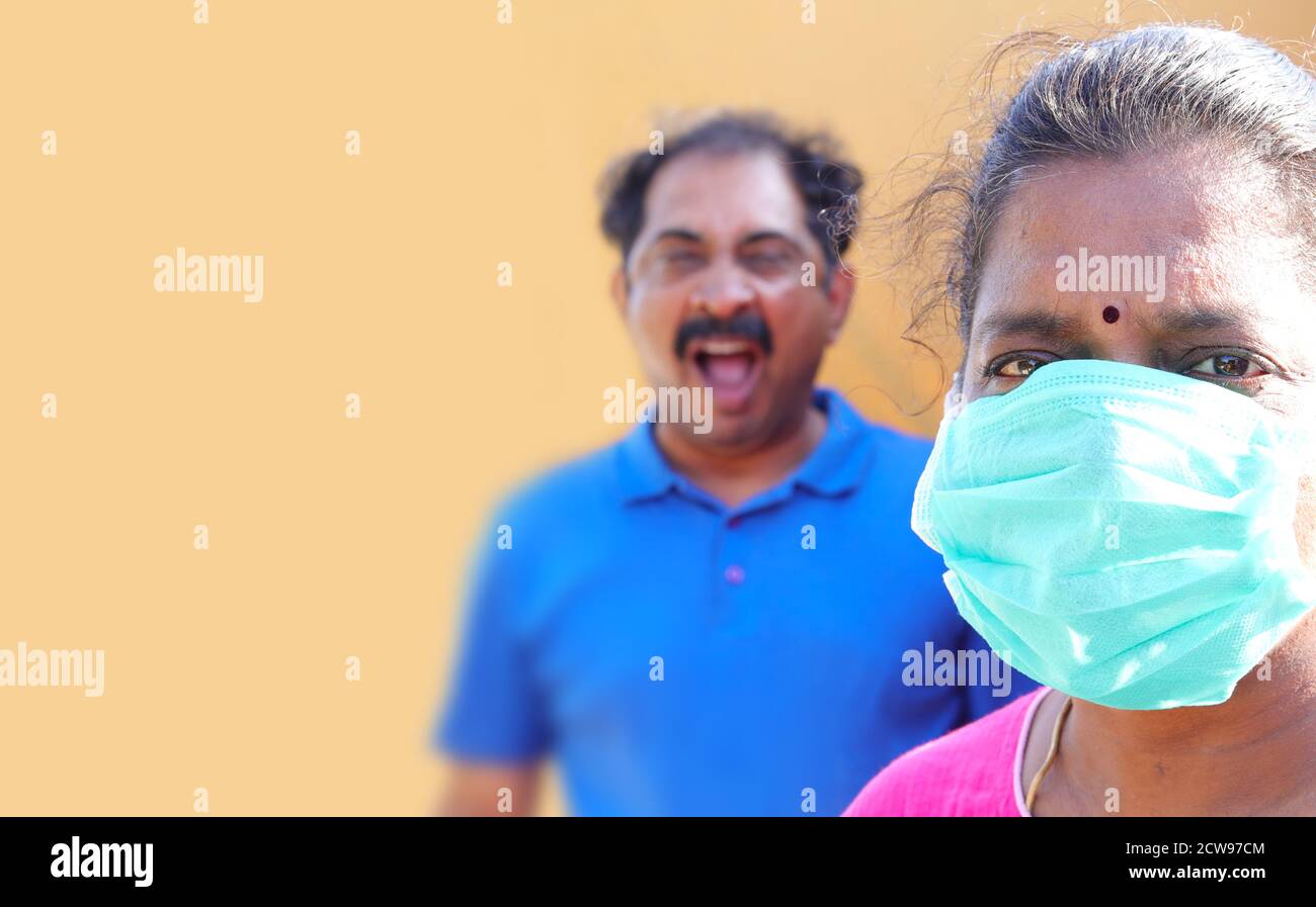 Corona Virus Precautions And Safety Tips Sneezing Man In Blue Shirt With Virus Around Stock 