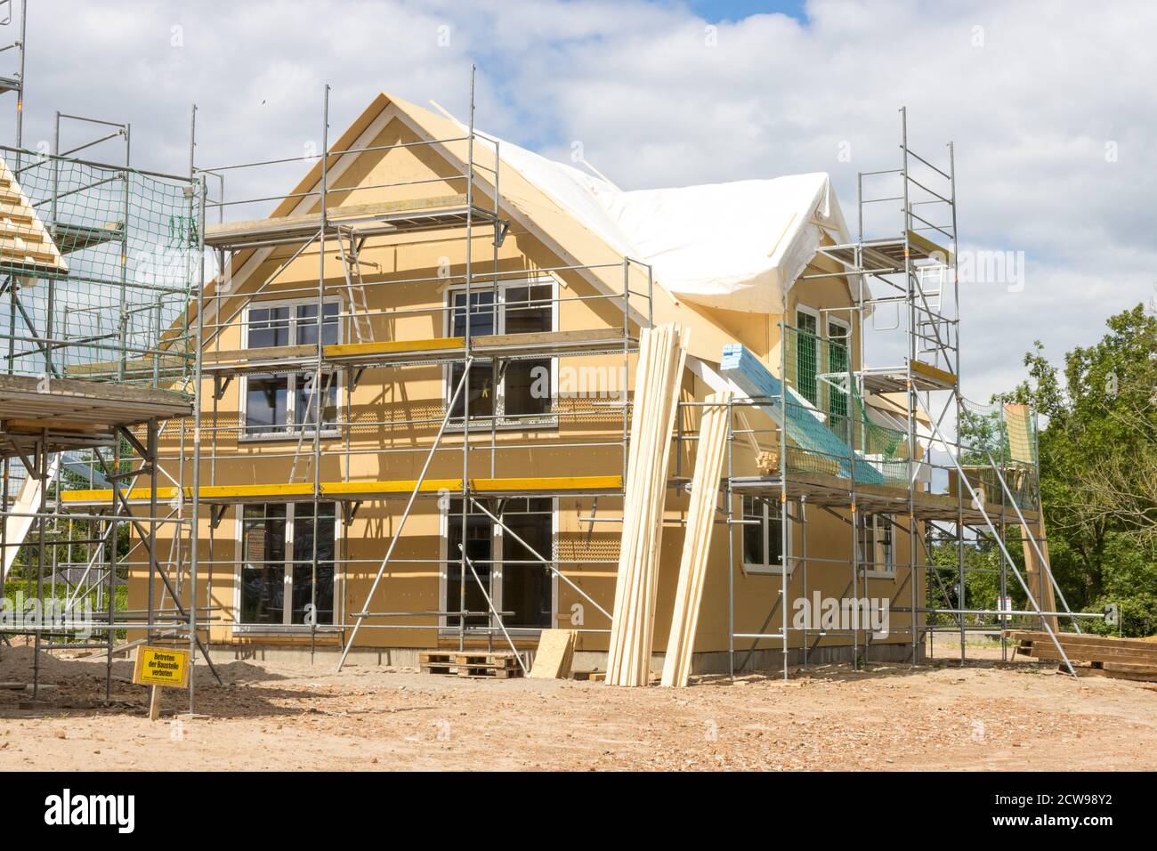 A construction site with raw construction Stock Photo Alamy