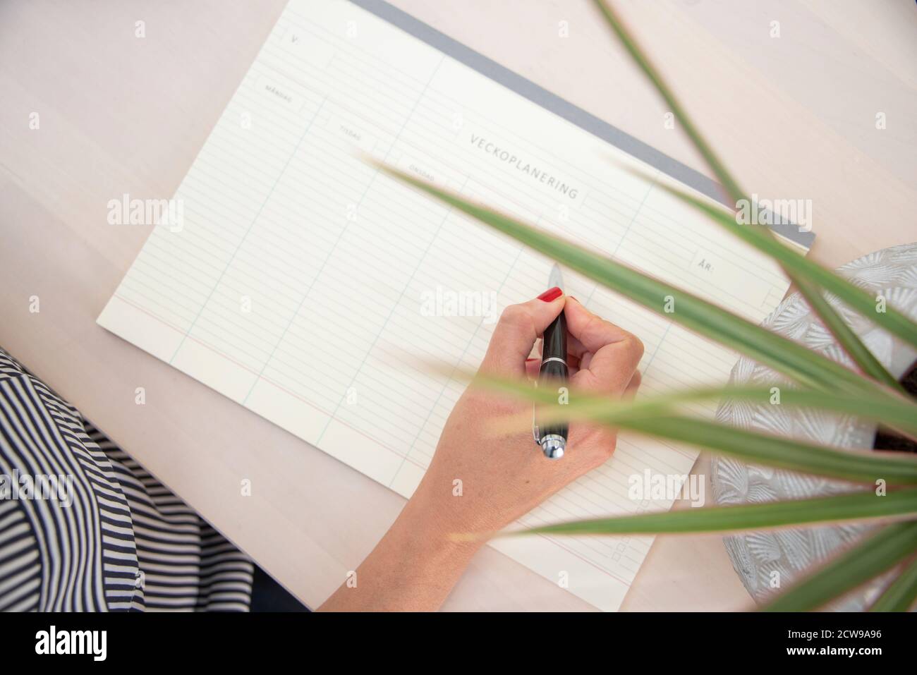 Weekly Planner High Resolution Stock Photography and Images - Alamy