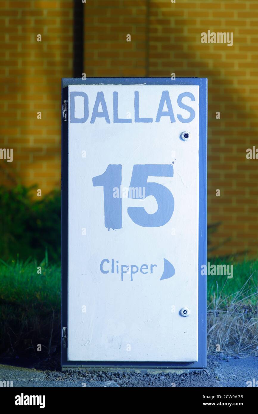 Leeds United art work on street furniture around Leeds by artist Andy