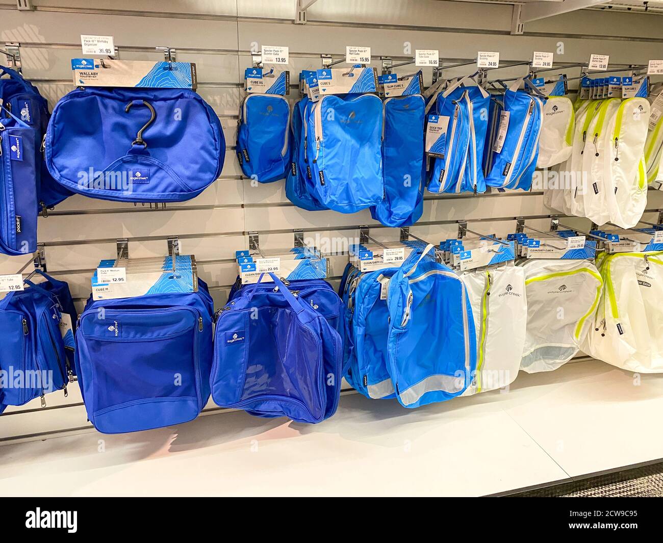 Orlando, FL/USA-9/28/20: The travel packing compression bag display at ...