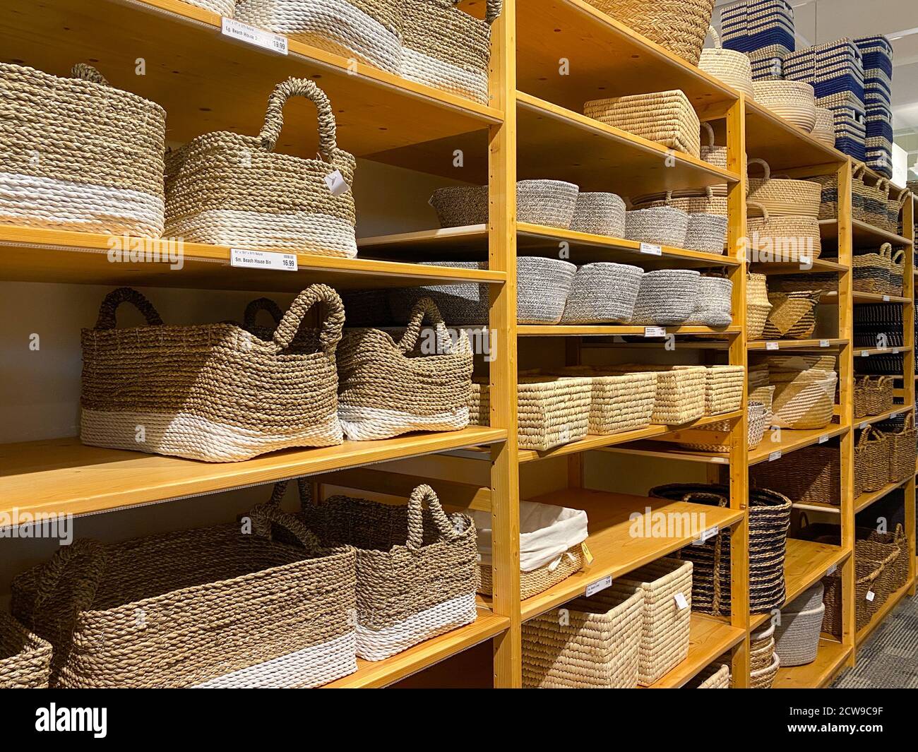 Orlando, FL/USA9/28/20 A display of beautiful baskets at The
