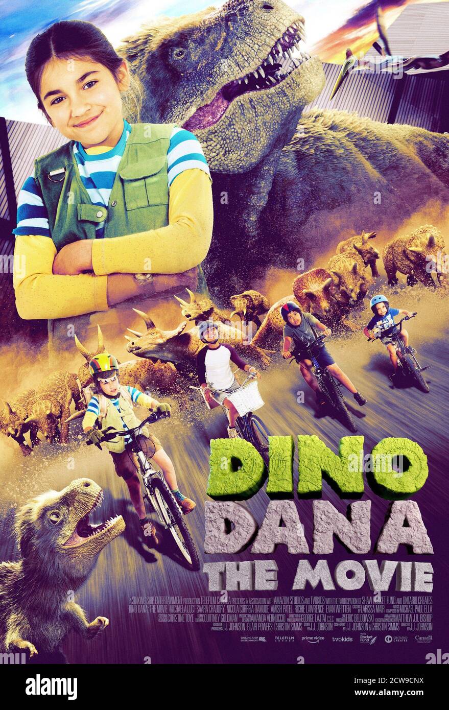 DINO DANA THE MOVIE, Canadian poster, top Michela Luci; bottom from