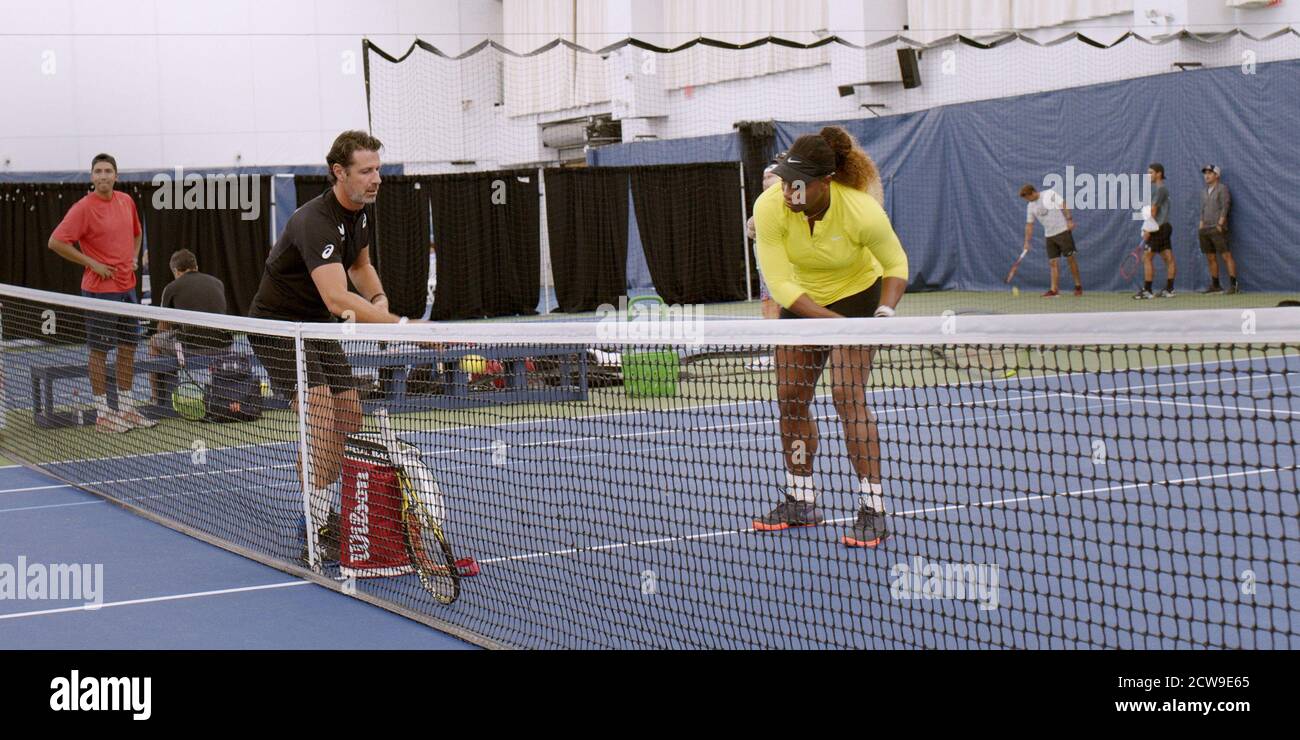 THE PLAYBOOK, front from left Patrick Mouratoglou, Serena Williams