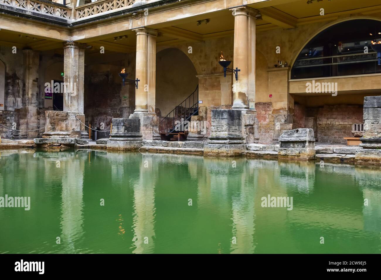 The Great Bath in Roman Baths, Bath, England Stock Photo Alamy