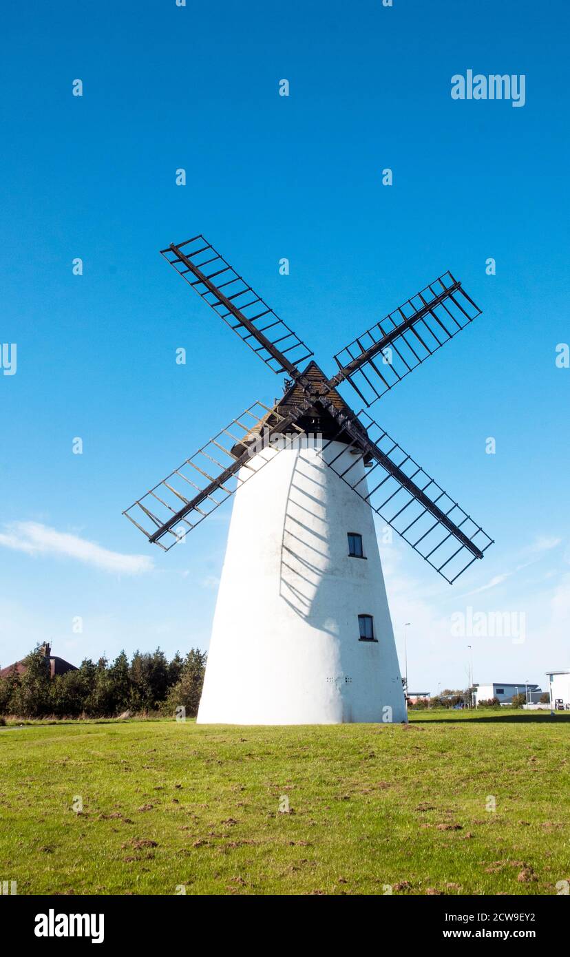 Little Marton Mill Blackpool Lancashire England UK is a grade 2 listed tower mill built in 1838 and was a grist mill that stopped working in Sept 1928 Stock Photo