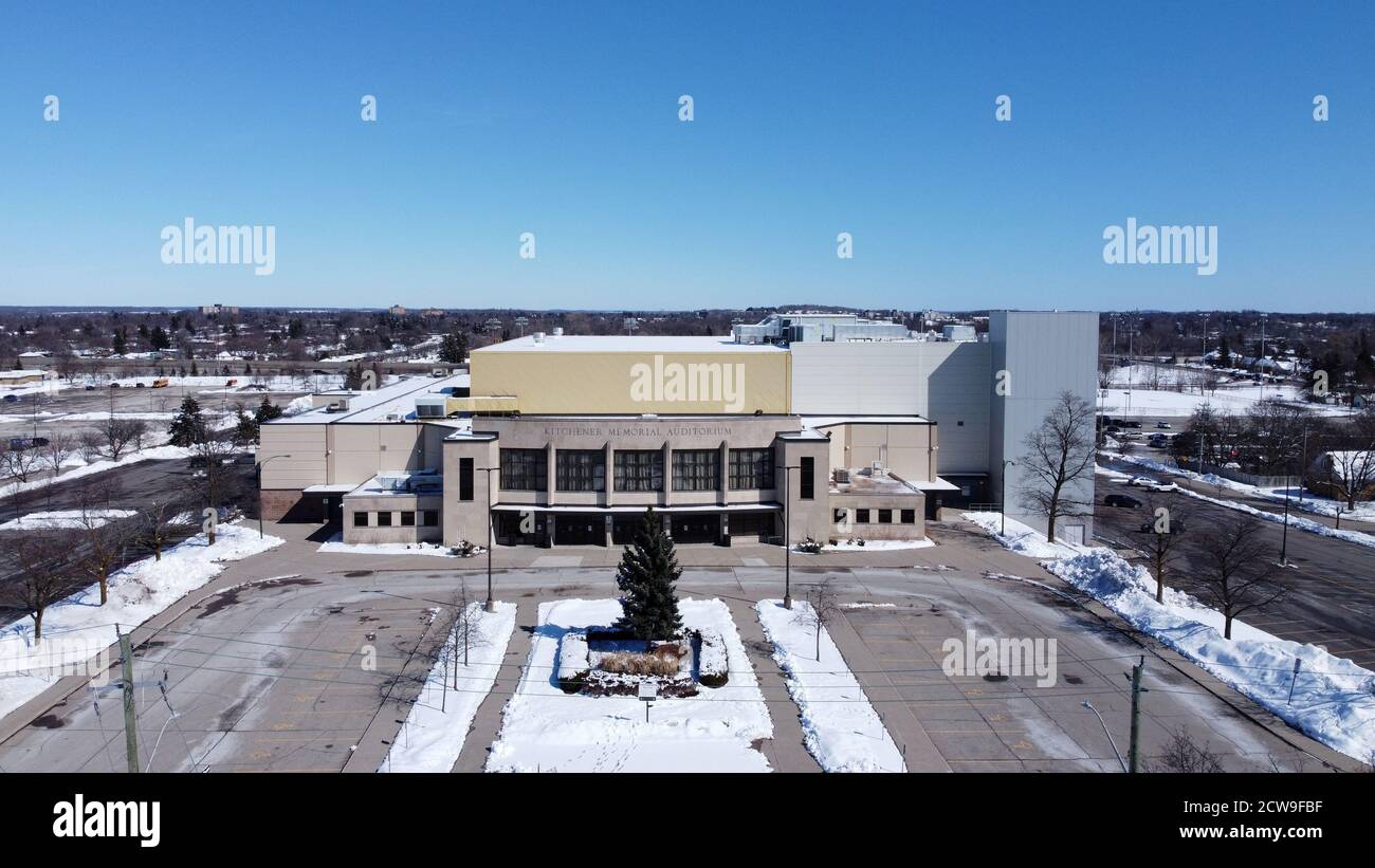 Kitchener Memorial Auditorium Aerial 2020 2CW9FBF 