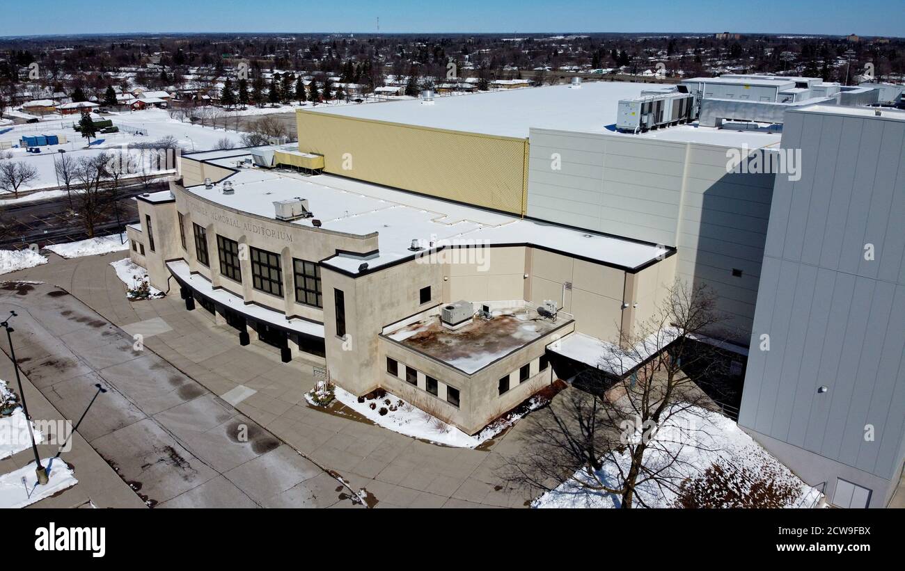 Kitchener Memorial Auditorium Aerial 2020 2CW9FBX 