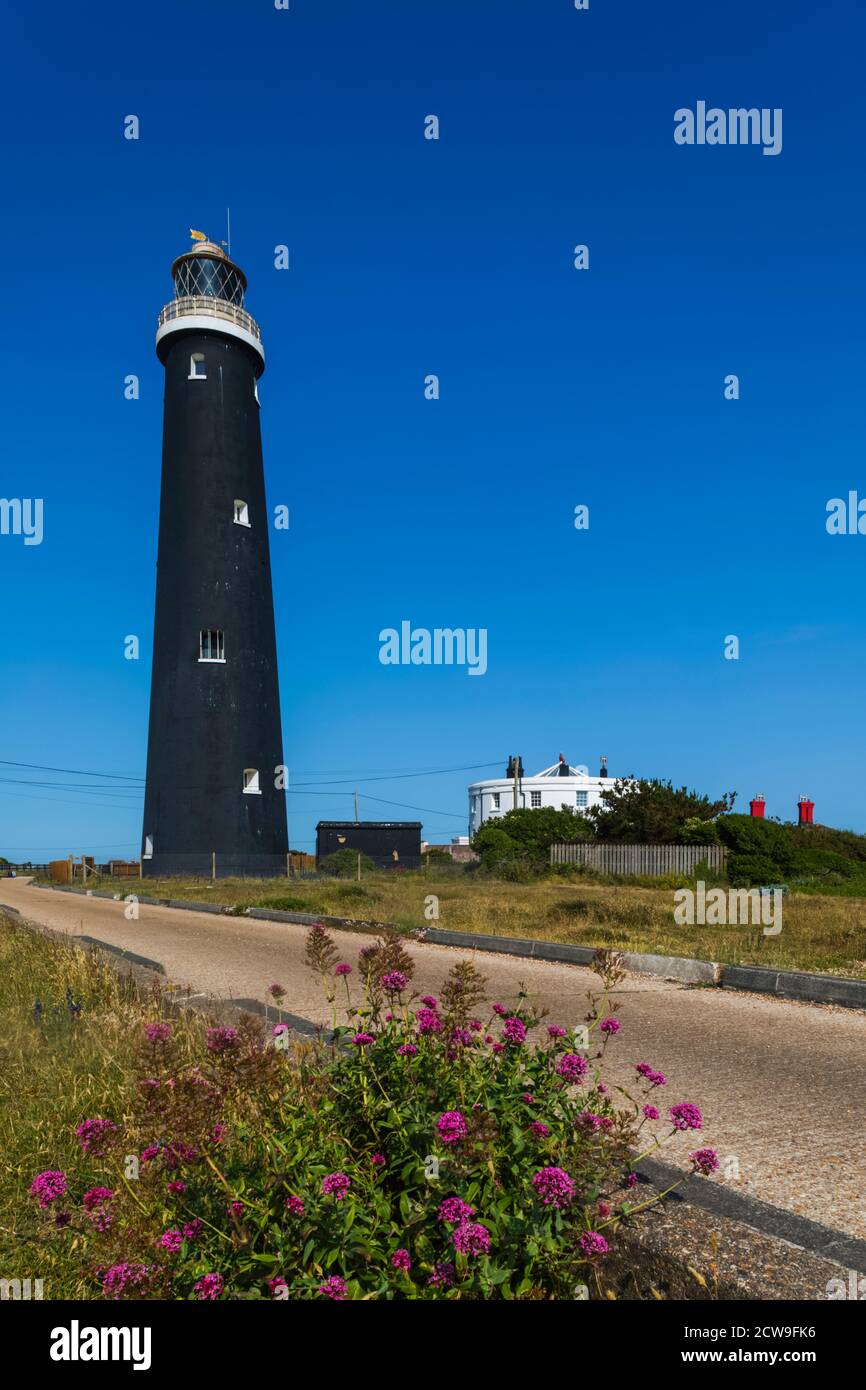 England, Kent, Dungeness, The Old Lighthouse Stock Photo