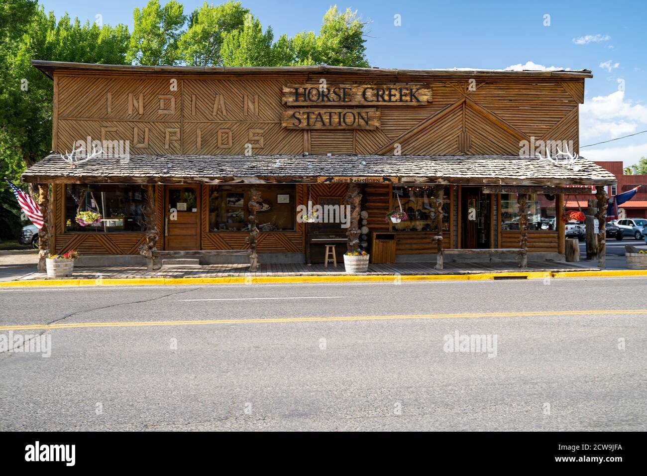 Dubois, Wyoming July 26, 2020 The Horse Creek Station, a store